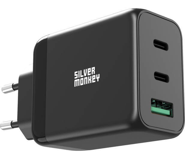 SILVER MONKEY GaN 65W USB-C PD USB 3.0 QC B - 1097680 - zdjęcie 2